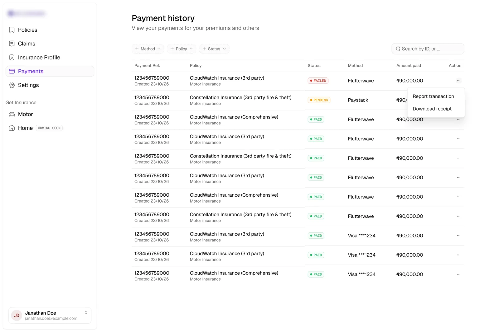 Payments