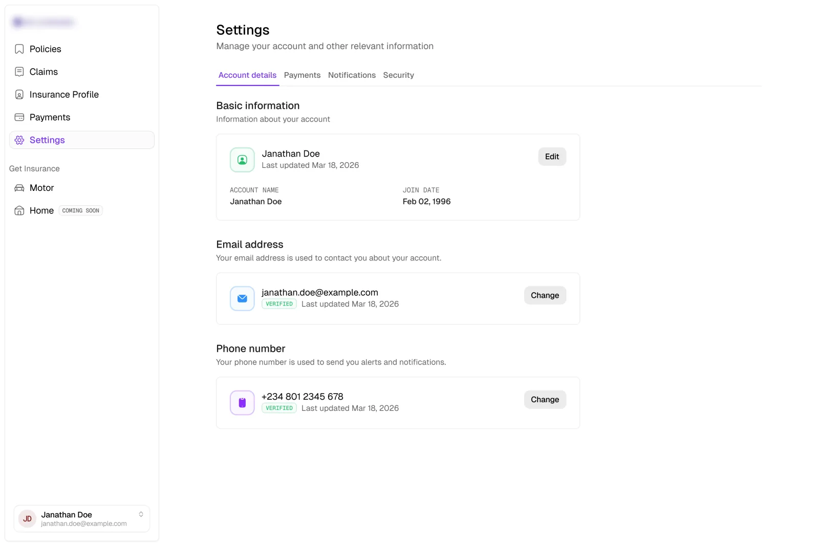 Payments, continued